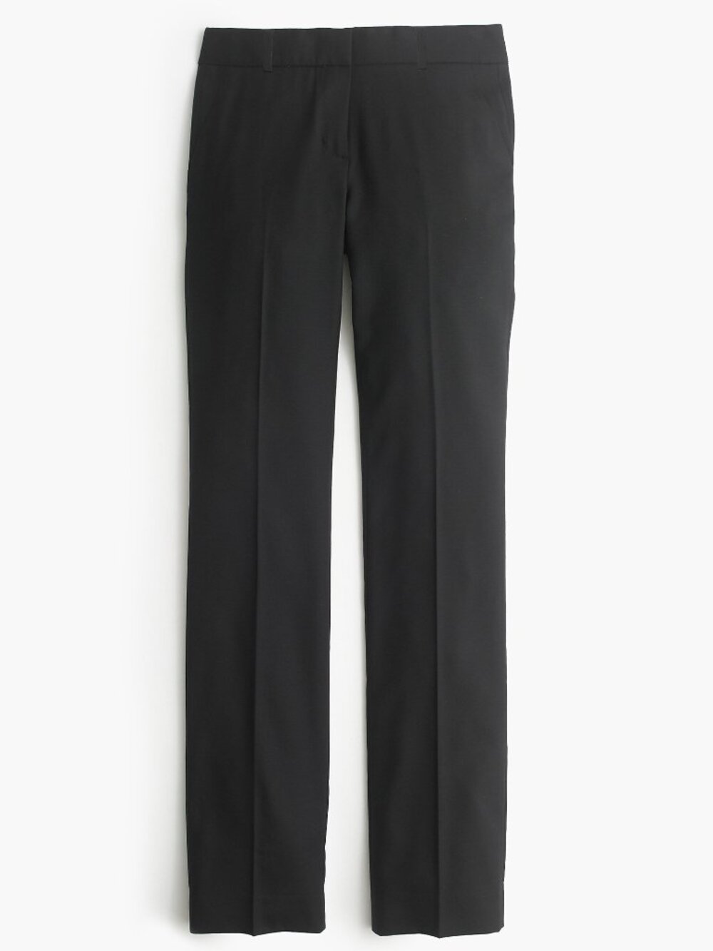 J.CREW Women's Campbell Trouser in Super 120s Wool Size 2 in Black